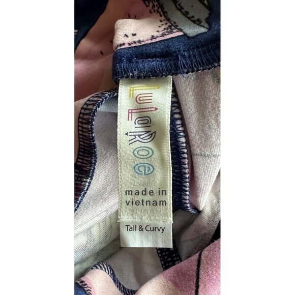 TC LuLaRoe Tall & Curvy Leggings French Fries MilkShake Fast Food, Brand New NWT - Picture 2 of 2